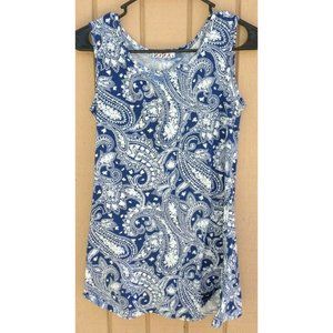 KIRA WOMENS SMALL PAISLEY TANK TOP